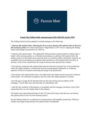 askpoli|fannie mae selling guide 2022.